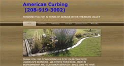 Desktop Screenshot of americancurbing.com